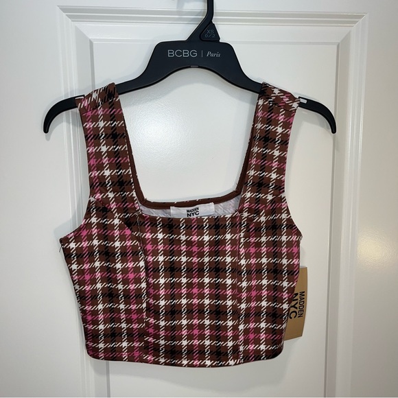 Brand New w/tag Madden NYC Women's Tank Top With Chain Belt Skirt Set size M 7-9 - Picture 10 of 11